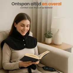 Goliving Warmtedekens<Elektrische Deken Voor Rug en Nek - 90 x 60cm Zwart