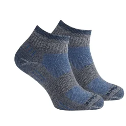 Wrightsock Sokken|Sokken<Escape Quarter -Unisex sokken Blauw-Grijs