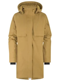 Human Nature Waterdichte Jassen|Winterjassen<Falerias - Parka dames Donkder zand