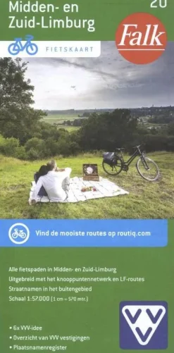 Falk Fietskaarten|Fietskaarten<plan fietskaart 20 Midden- en Zuid-Limburg