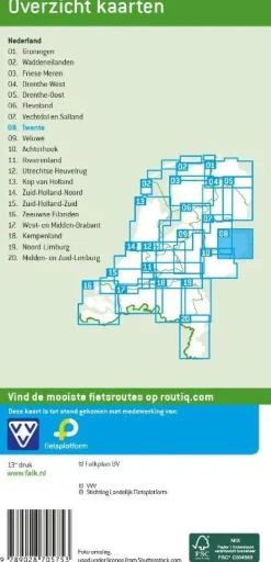 Falk Fietskaarten|Fietskaarten<plan fietskaart Twente 08
