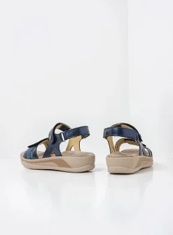 Wolky Sandalen & Slippers|Wandelsandalen<Fantom - Sandalen dames Staalblauw