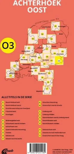 ANWB Fietskaarten|Fietskaarten>Fiets en wandelknooppuntenkaart O3 Achterhoek