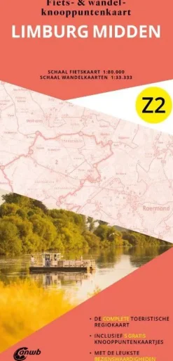 ANWB Fietskaarten|Fietskaarten<Fiets en wandelknooppuntenkaart Z2 Limburg midden