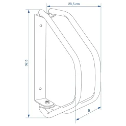 Proplus Fietsrekken>Fietsenrek - 29 x 34 cm