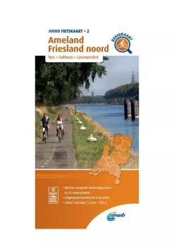 ANWB Fietskaarten|Fietskaarten<Fietskaart 2 - Ameland en Friesland-Noord