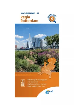 ANWB Fietskaarten|Fietskaarten<Fietskaart 25 - Regio Rotterdam