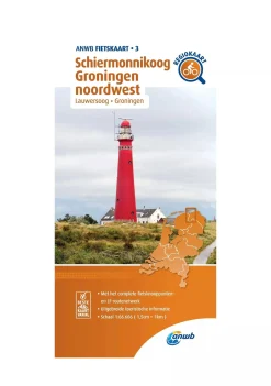 ANWB Fietskaarten|Fietskaarten<Fietskaart 3 - Schiermonnikoog-Groningen Noordwest