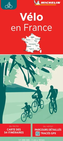 Michelin Fietskaarten<Fietskaart France en Velo