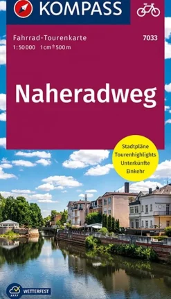 Kompass Fietskaarten>Fietskaart FTK 7033 Naheradweg