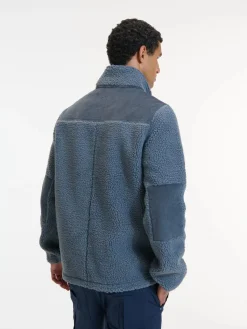 Human Nature Vesten|Fleeces<Fisher - Fleecejack heren Donker Grijs