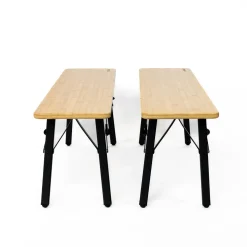 Evebase Campingstoelen<Flex Bamboe Kampeerbank 100 - 2 stuks - Tot 200 kg