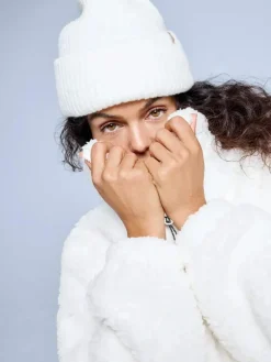 Poederbaas Vesten|Fleeces<Fluffy - Dames - Teddy Jas Wit
