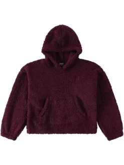 Poederbaas Fleeces<Fluffy - Dames - Teddy Trui Bordeaux