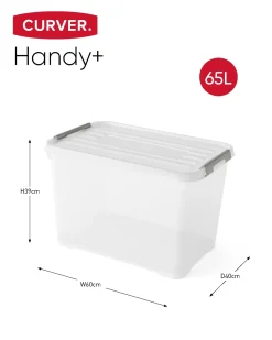 Curver Opbergmanden En- Kratten>Handy+ Opbergbox - 65L - 6 stuks