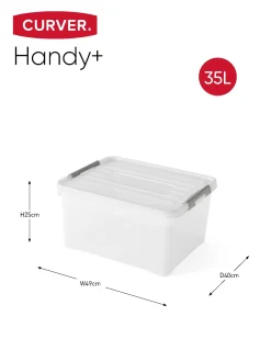 Curver Opbergmanden En- Kratten<Handy+ Opbergbox - 35L - 3 stuks