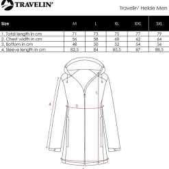 Heren Travelin' Waterdichte Jassen>Helde Heren - Hardshell Jas - Waterdicht