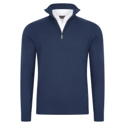 Heren Cappuccino Italia Truien>Heren Mock Zip Pullover