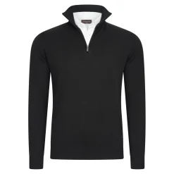 Heren Cappuccino Italia Truien>Heren Mock Zip Pullover