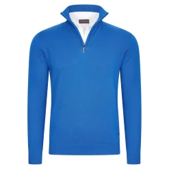 Heren Cappuccino Italia Truien>Heren Mock Zip Pullover