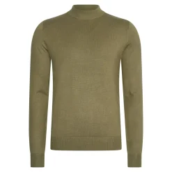 Heren Mario Russo Truien>Heren Turtle Neck Trui Deep Taupe