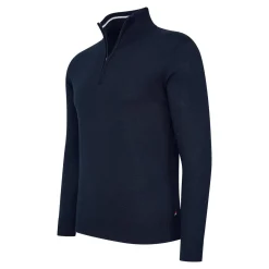 Cappuccino Italia Truien<Heren Bergamo Zip Pullover Blauw