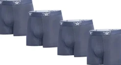 Cappuccino Ondergoed<Heren boxers 4-Pack - 95% katoen Marineblauw