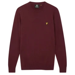 Lyle & Scott Truien<Heren Crew Neck Merino Rood