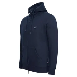 Cappuccino Italia Vesten<Heren Fleece Hoodie met Rits Blauw