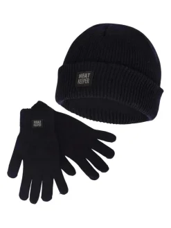 Heatkeeper Handschoenen<Heren - Muts + Handschoenen Blauw