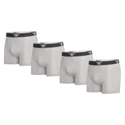 Cappuccino Italia Ondergoed<Heren 4-Pack Boxers Grijs