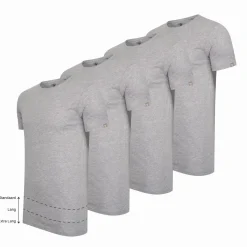 Cappuccino Italia T-Shirts<Heren 4-Pack T-shirt Grijs