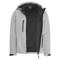 Cappuccino Italia Softshell Jassen<Heren Softshell Hooded Jacket Grijs