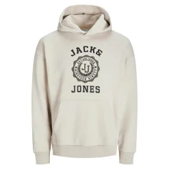 Jack & Jones Truien<Heren Victo Sweat Hood Beige