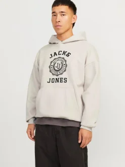 Jack & Jones Truien<Heren Victo Sweat Hood Beige