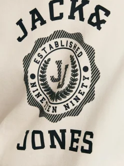 Jack & Jones Truien<Heren Victo Sweat Hood Beige