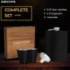 2BEHOME Wateropslag & -Zuivering>Heupfles met opbergdoos en shotglazen