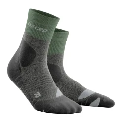 Cep Sokken|Wandelsokken<Hiking Merino Mid-Cut Compressie Groen - Grijs