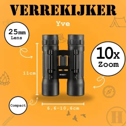 Homey's Verrekijkers>Homey’s Compact Verrekijker – Dakkant – 10x25