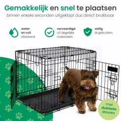 Gopets Autobenches & Accessoires<Hondenbench L - Incl. Plaid - 2 Deuren
