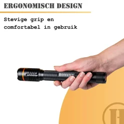 Homey's Zaklampen|Zaklampen>Ida zaklamp LED oplaadbaar 1000 lumen