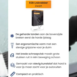 R2B Ijskrabbers<IJskrabber Auto met IJsbreker - Blauw