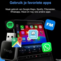 Thingy Draadloze Ontvangers<4-in-1 CarPlay & Android Auto Dongle