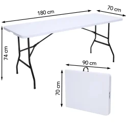 Brixy Campingtafels>Inklapbare Tafel - Vouwtafel - 180 x 70 x 74 cm