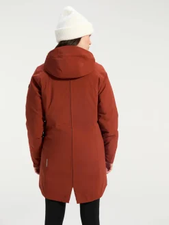 Human Nature Waterdichte Jassen|Softshell Jassen<Jaguas - Parka dames Rood - Bruin