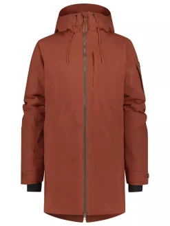 Human Nature Waterdichte Jassen|Softshell Jassen<Jaguas - Parka dames Rood - Bruin