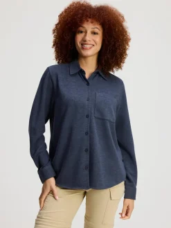 Human Nature Blouses<Jardim - Overhemd dames Navy