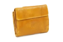 DAMES Bear Design Portemonnees>Jill - Portemonnee - Leer - Overslag - 9 pasjes