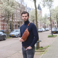 Bear Design Heuptassen|Rugzakken & Tassen>Jochem - Heuptas - Crossbody - Leer