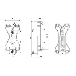 Lampa Kentekenplaathouders>Kentekenplaathouder clips